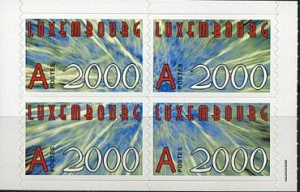 Люксембург, 2000, Миллениум, Новый Год, квартблок